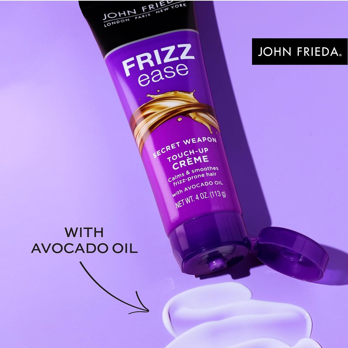 John Frieda Frizz Ease Secret Weapon Smoothing Hair Creme, 4 fl oz