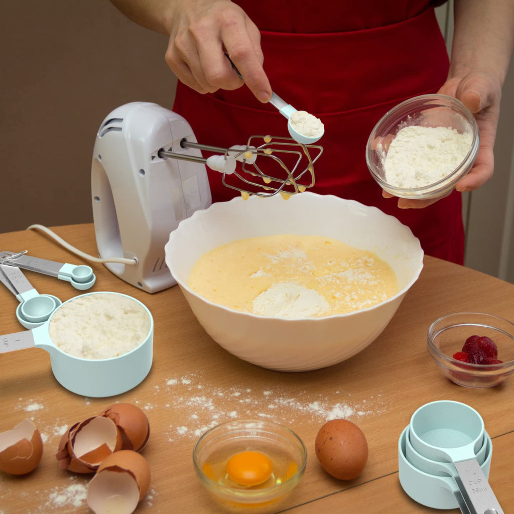 Measuring Cups & Spoons Set, Stackable Cups and Spoons
