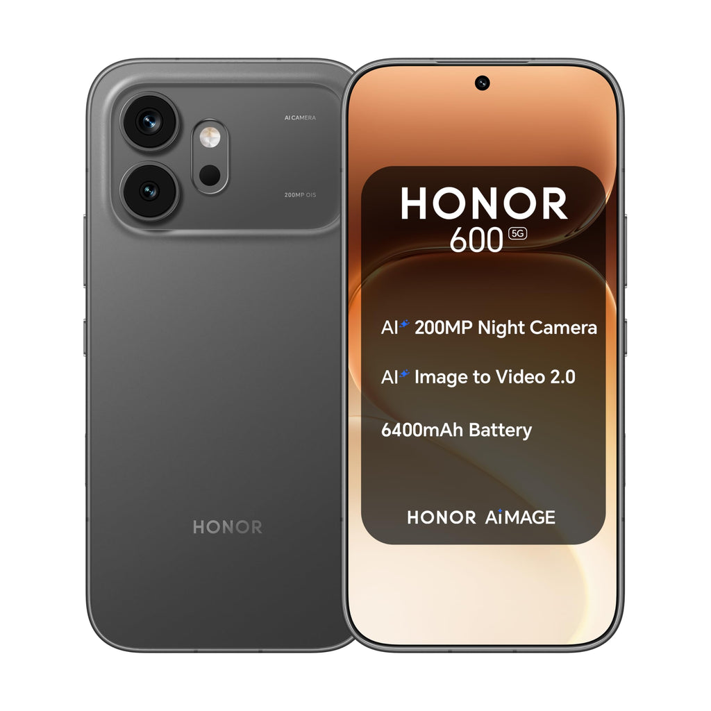 HONOR 600 Dual-SIM 256GB ROM + 8GB RAM (GSM Only | No CDMA) Factory Unlocked 5G Smartphone (Orange) - International Version