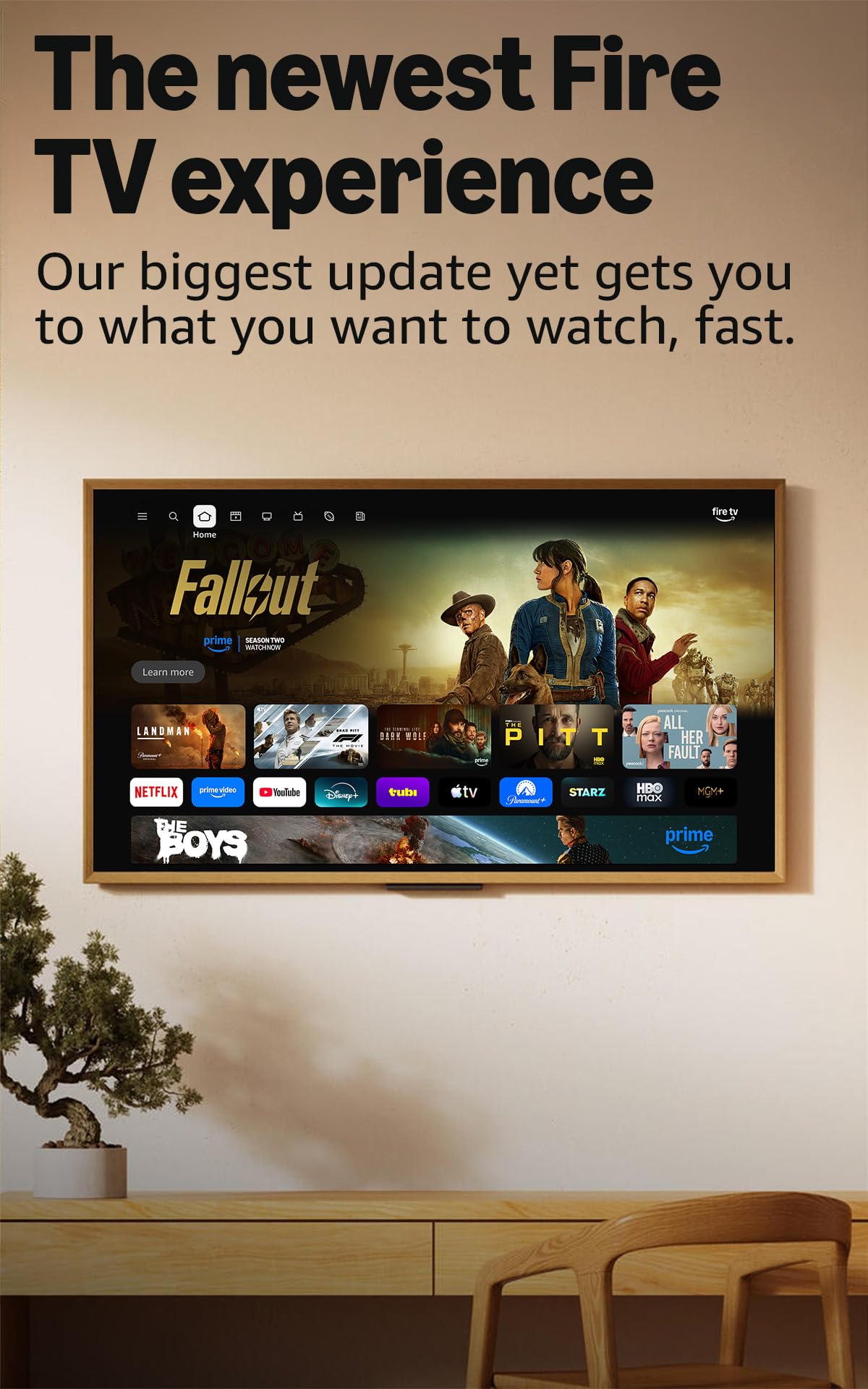 Amazon Ember 50" 4-Series with Fire TV (newest model), 4K Ultra HD smart TV with Alexa Remote, HDR10+, fast processor, Dolby Audio, Ambient Experience, free and live TV, find shows faster with Alexa+