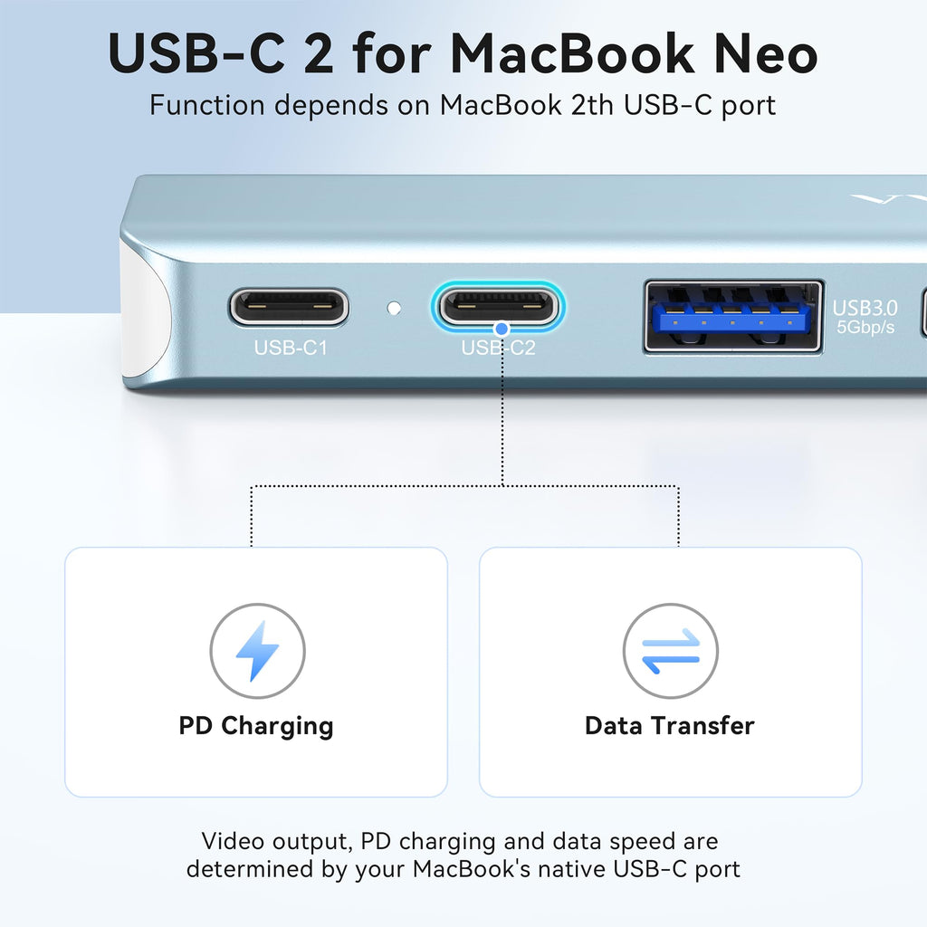USB C Laptop Docking Station Dual Monitor HDMI USB C Hub Multiport Adapter