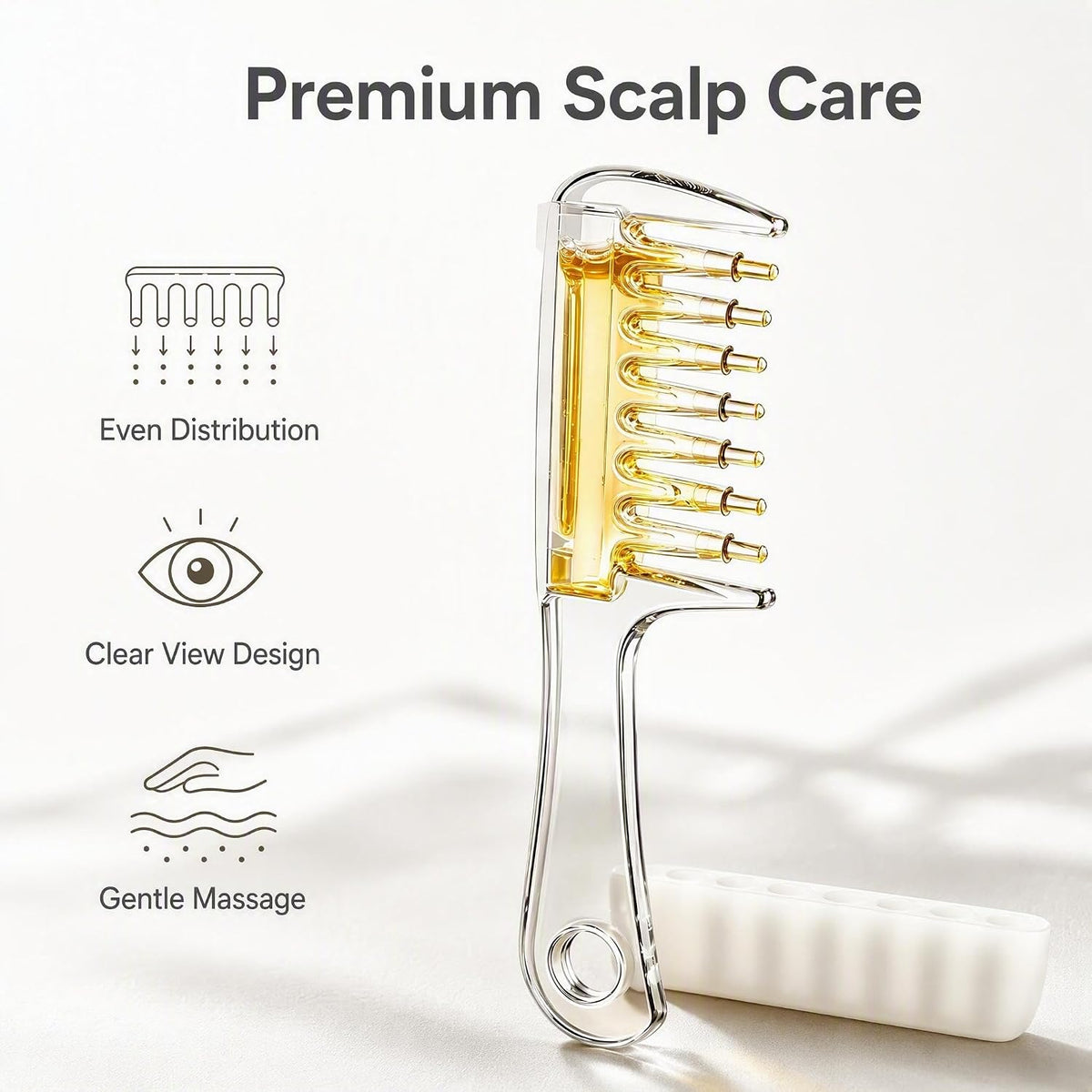 Scalp Hair Oil Applicator Comb,Oil Dispensing Hair Brush for Hair Care