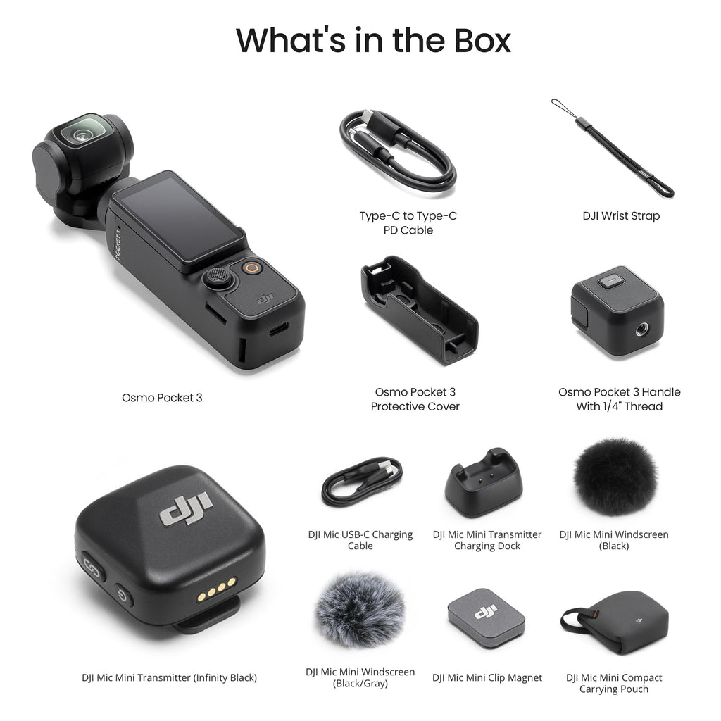 DJI Osmo Pocket 3 Vlogging Camera with 1'' CMOS & 4K/120fps Video
