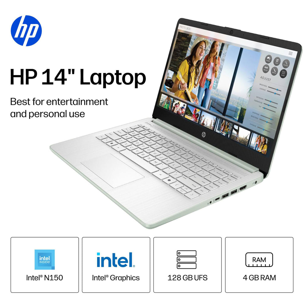 HP 2026 Everyday Laptop, Intel CPU, 128GB Storage, Copilot AI, Office 365