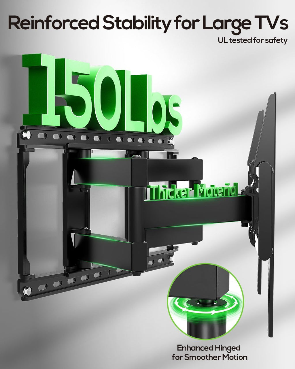 USX MOUNT Full Motion TV Wall Mount for Large TVs 42-97 Inch up to 150 lbs