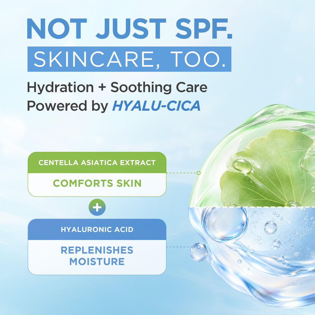SKIN1004 Hyalu-Cica Water-Fit Sun Serum, Face Sunscreen, 1.69 fl.oz, 2 Pack