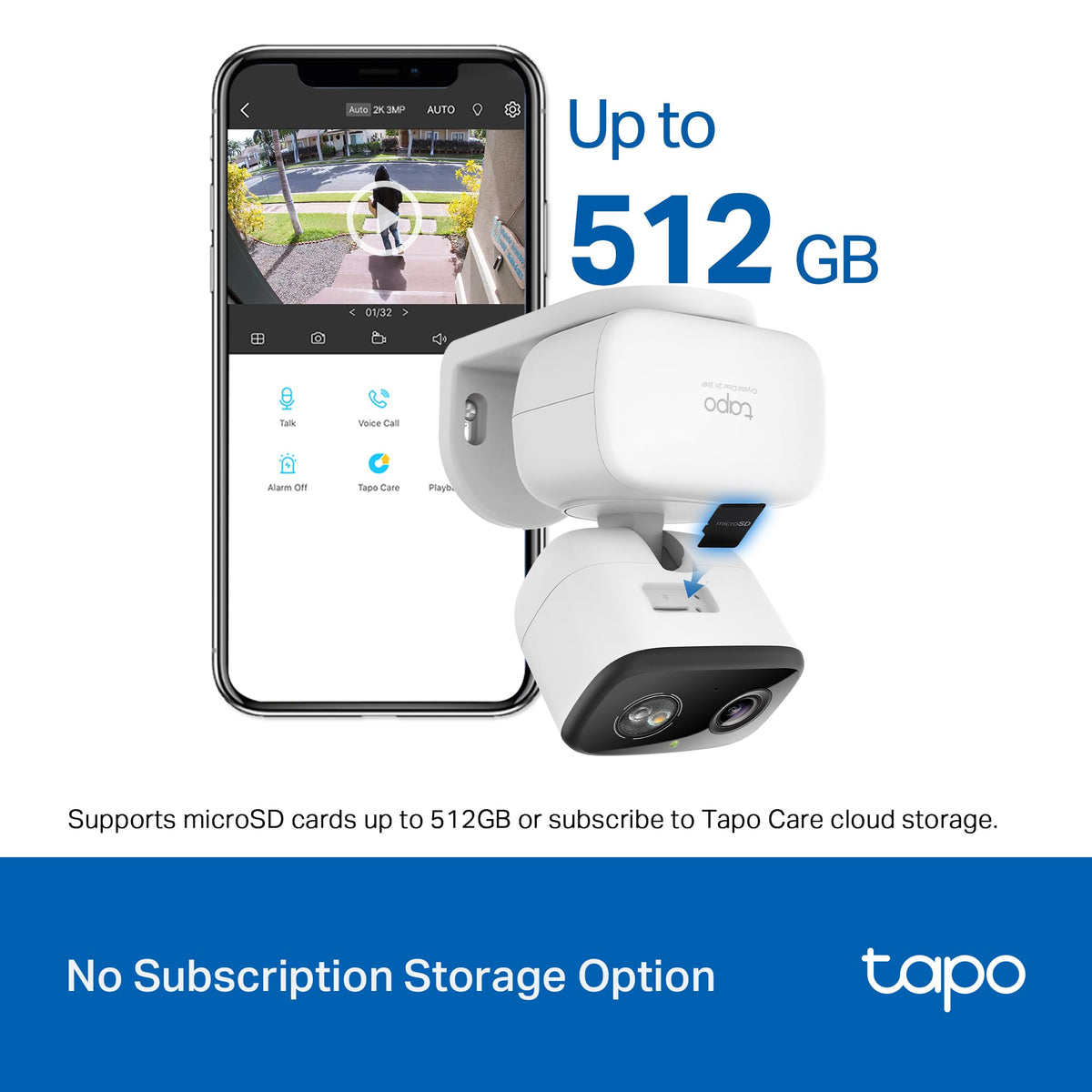 Tapo 2K Pan Tilt Security Camera for Baby Monitor, Dog Camera,C211(2-Pack)