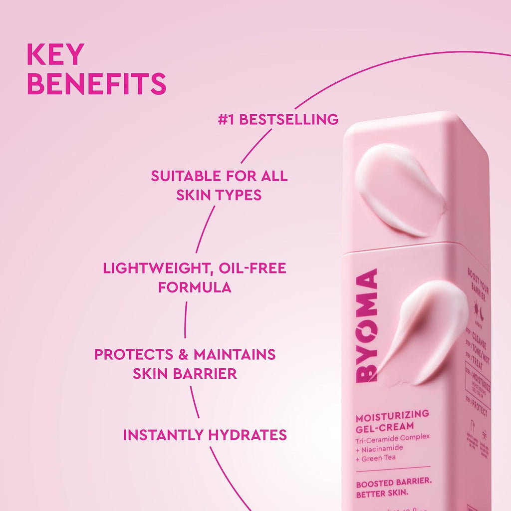 BYOMA Moisturizer Face Cream for Daily Use, Lightweight, Oil-Free
