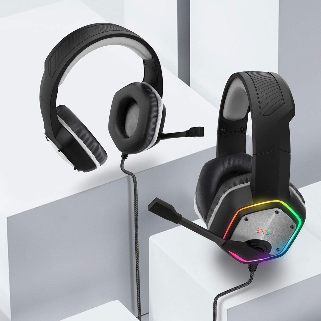 EKSA E1000 USB PC Gaming Headset with Mic, 7.1 Surround Sound