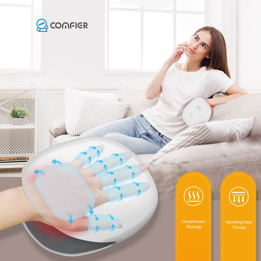 COMFIER Hand Massager with Heat and Compression for Arthritis Carpal Tunnel