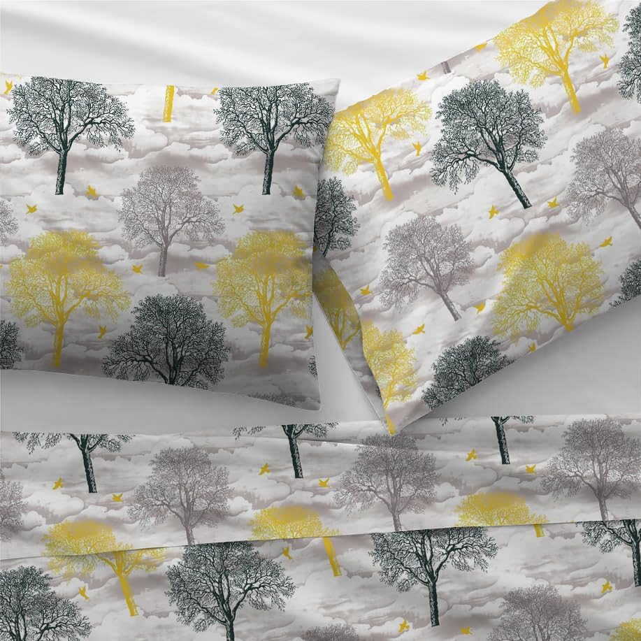 Sleep Well 90 GSM Bedsheet with Pillow Case (Blue & Pink Diamond Design, Single)