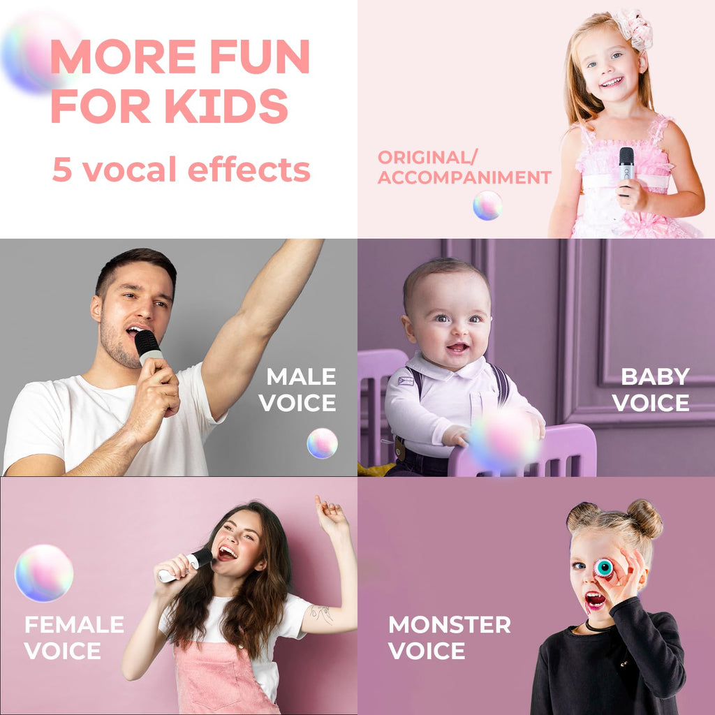 YLL Karaoke Machine for Kids, Birthday Gifts for Girls 3 4 5 6 7+Years Old
