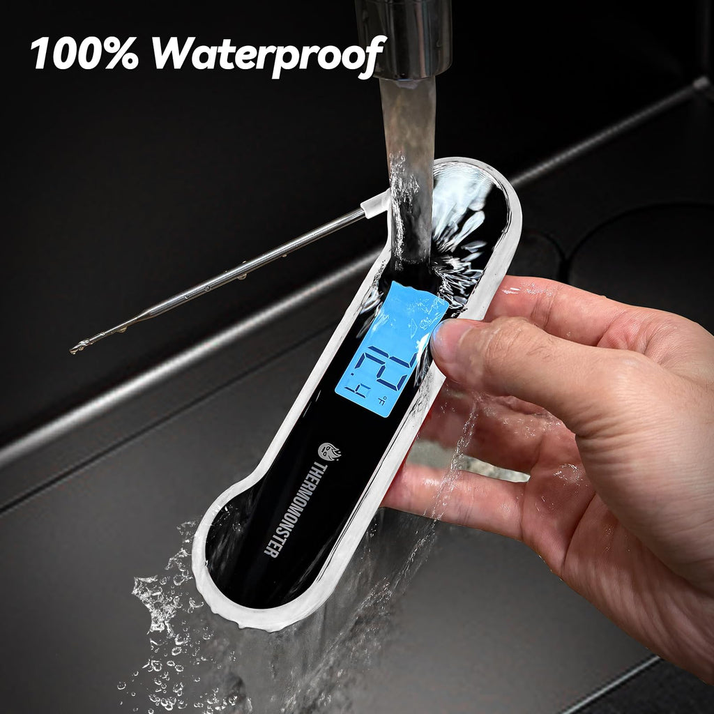 0.5 Sec Instant Read Meat Thermometer Digital for Cooking, Red