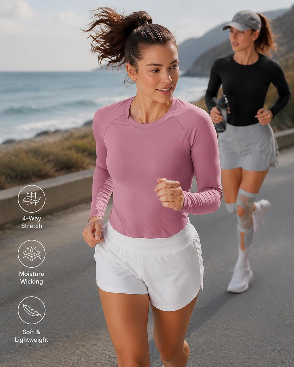 5 Pack Women's Compression Shirts Long Sleeve for Workout & Baselayer