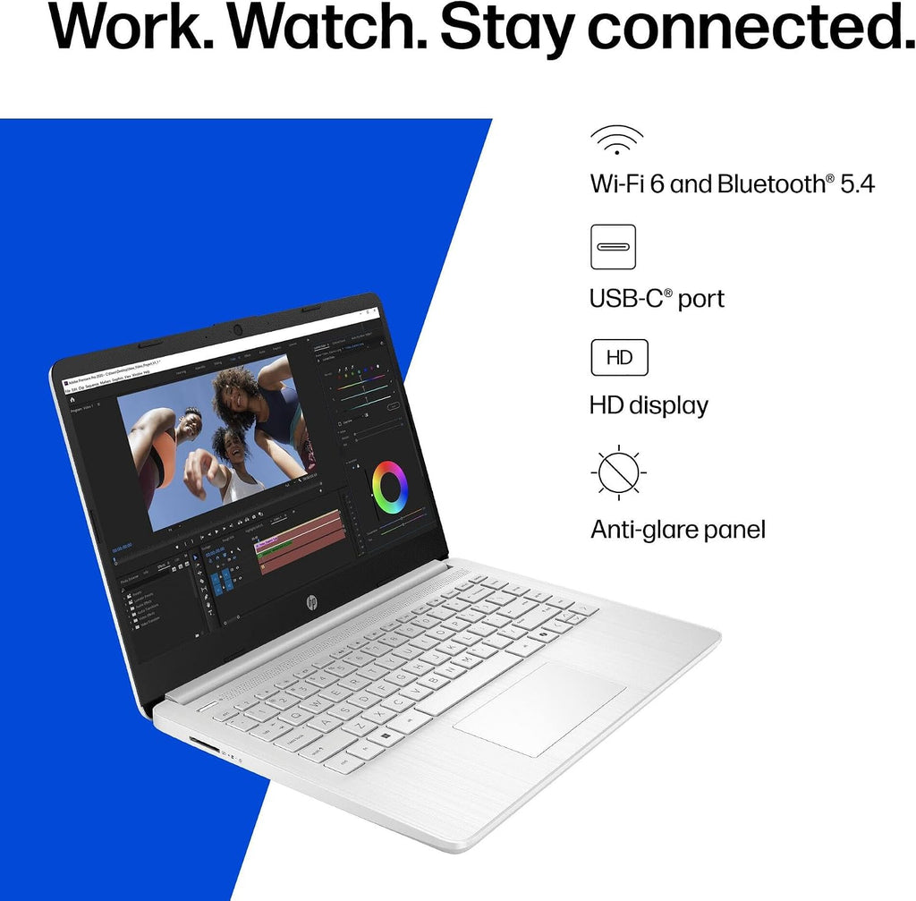 HP 2026 Everyday Laptop, Intel CPU, 128GB Storage, Copilot AI, Office 365