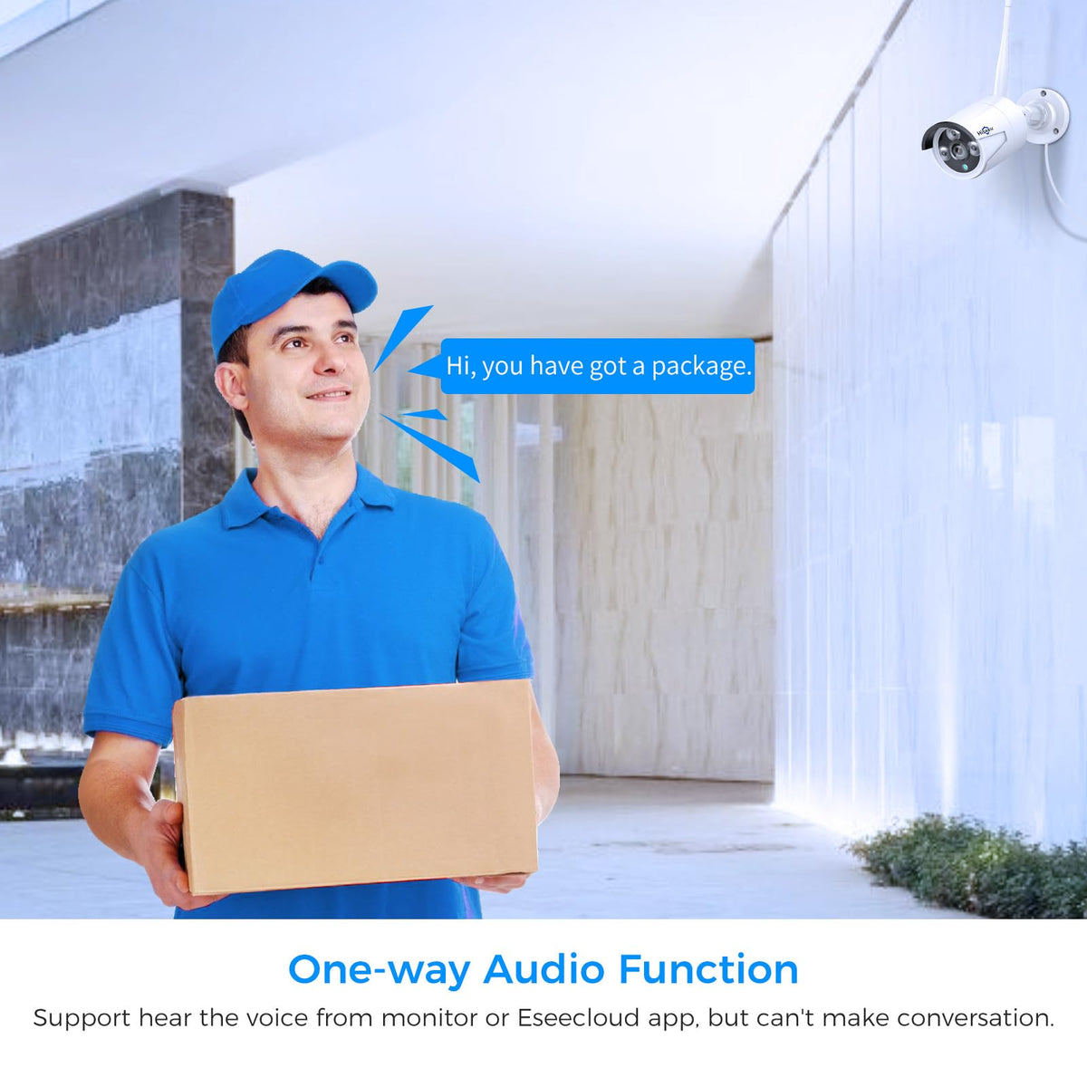 Hiseeu 5MP Home Security Camera System Outdoor, 2.4G/5G Wireless WiFi Pro