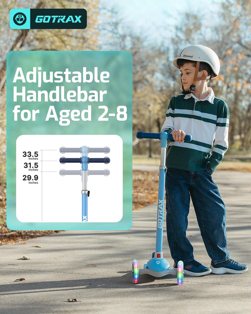 Gotrax KS1 Kids Kick Scooter, 3 Wheels for Boys & Girls 2-8, Gifts