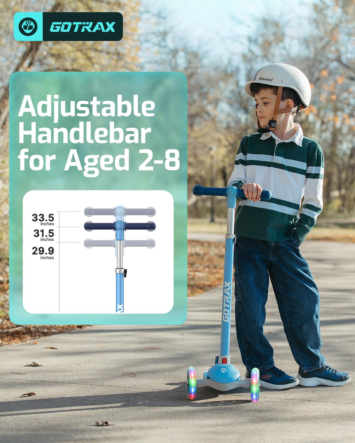 Gotrax KS1 Kids Kick Scooter, 3 Wheels for Boys & Girls 2-8, Gifts
