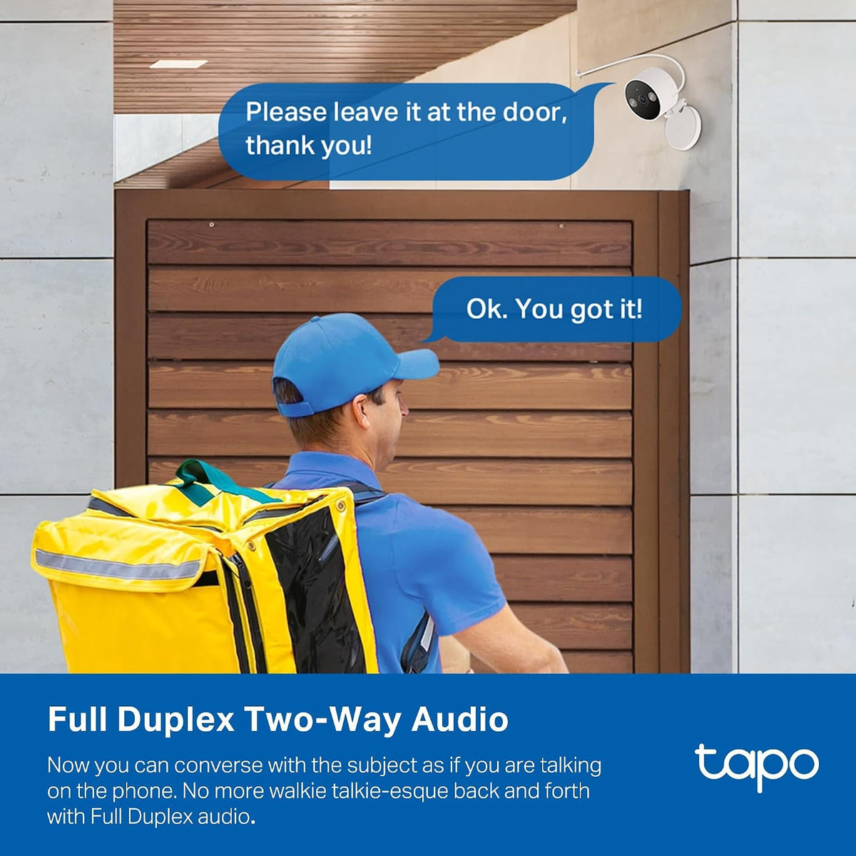 Tapo 2K Indoor/Outdoor Dual Lens Pan/Tilt Wired Security Camera, C246D