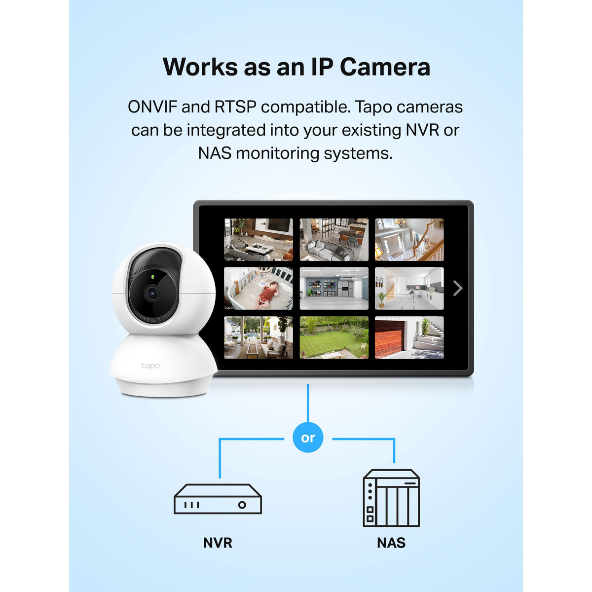Tapo 2K Pan Tilt Security Camera for Baby Monitor, Dog Camera,C211(2-Pack)