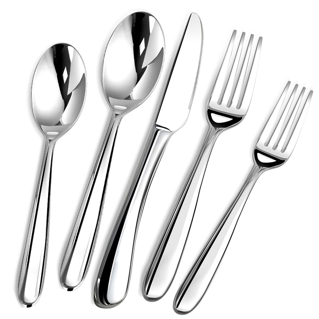 Silverware Set for 8, 40 Piece Stainless Steel Flatware Utensil Cutlery Set