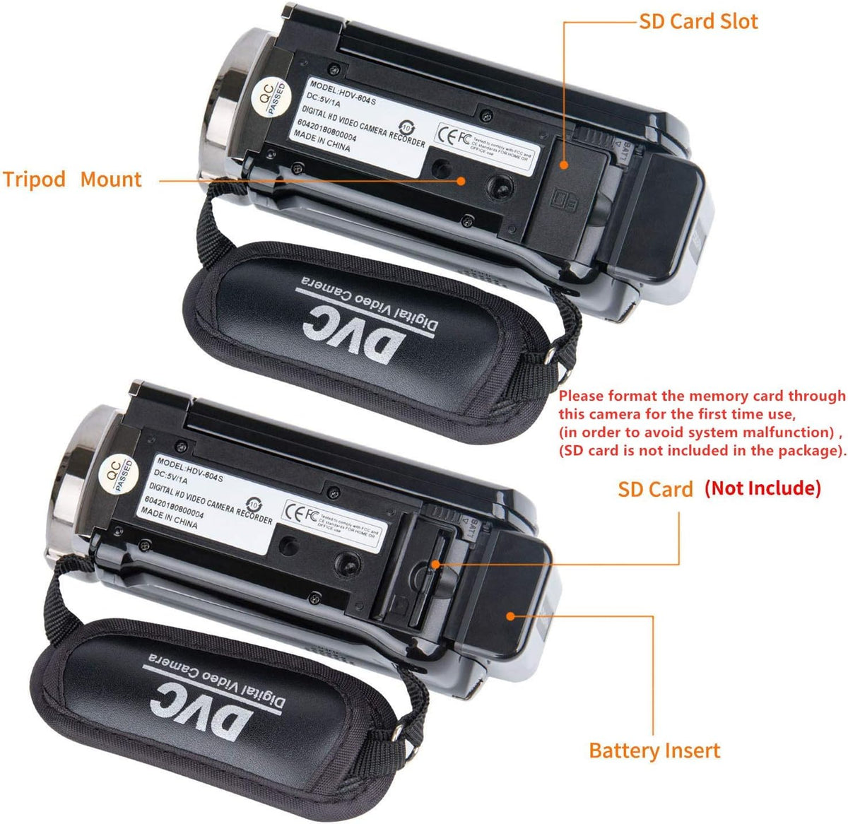 kicteck Video Camera Camcorder Digital Camera Recorder Full HD 1080P 15FPS
