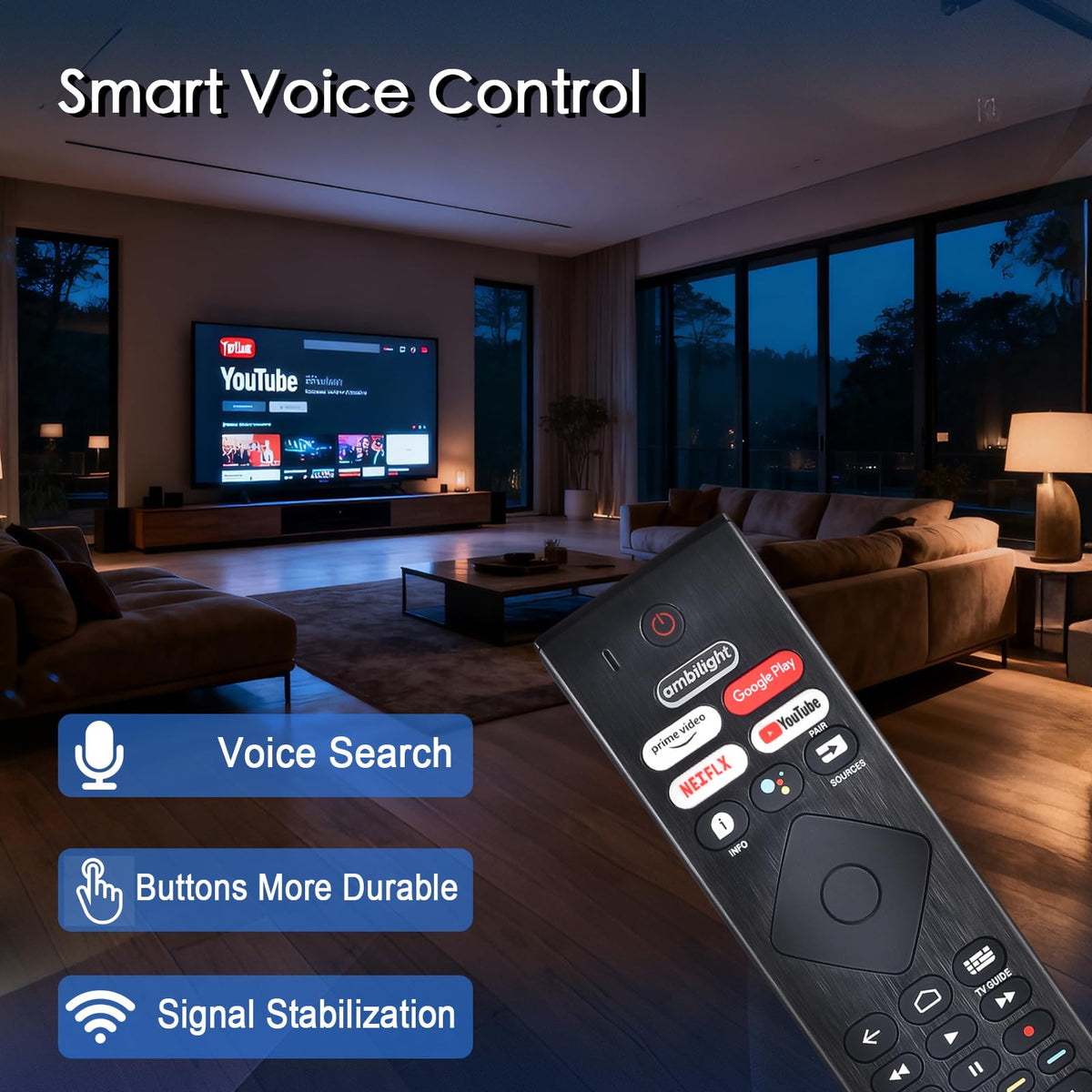 Replacement for Sony TV Voice Remote,for 2019-2026 Sony Bravia Smart TV
