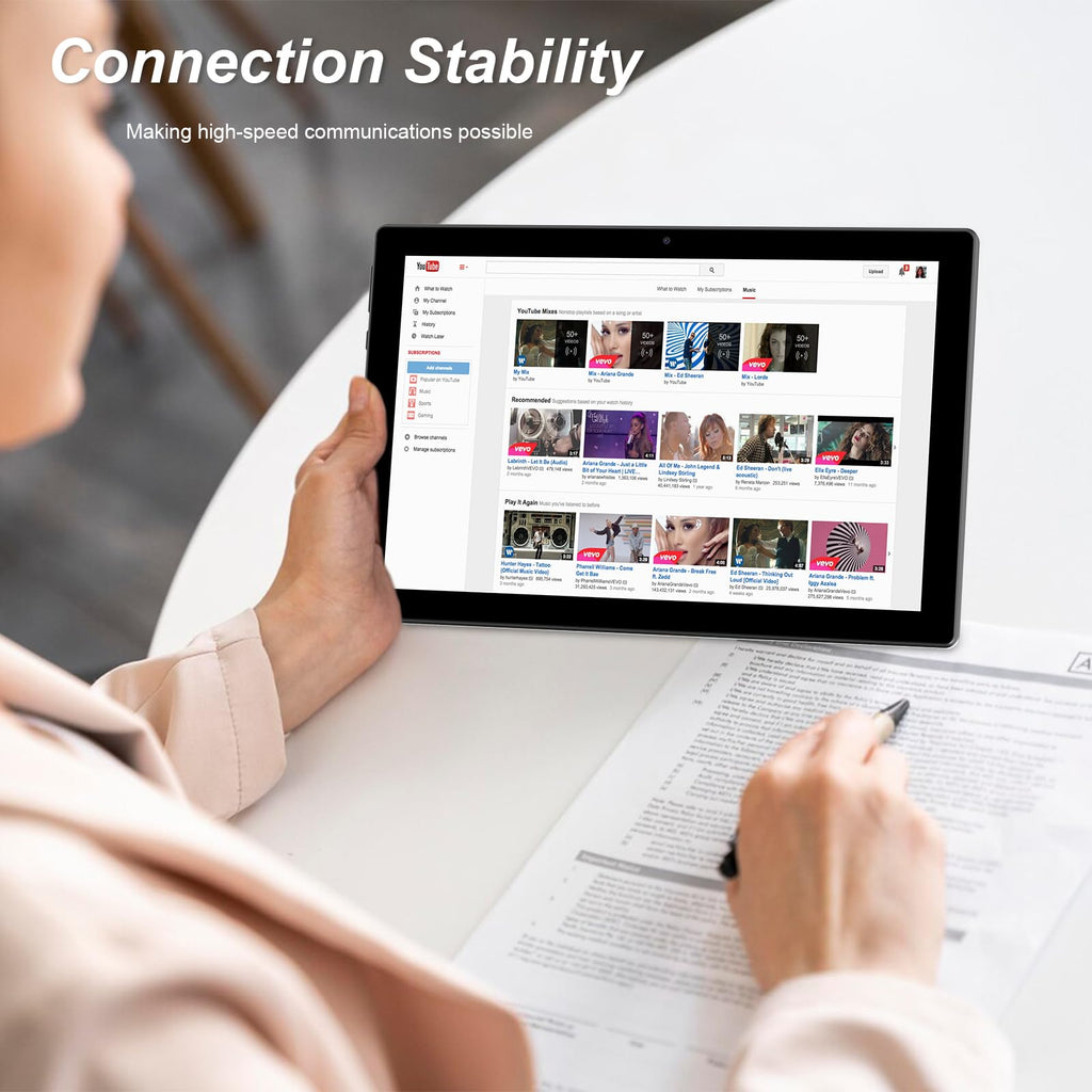 IWEGGO Android 15 Tablet, 10 Inch 18GB RAM+128GB ROM/ 2TB Expandable Tablet, 2.0GHz Quad-core Processor, 1280*800 HD Touch Screen, 5G WiFi6 BT 5.0, 2 in 1 Tablets with Keyboard Case Mouse Stylus Pink