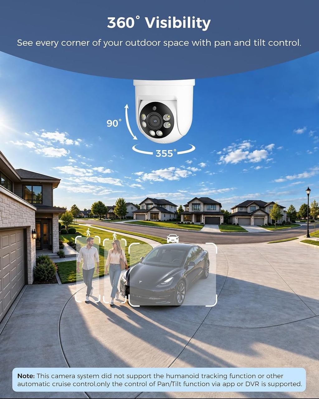 Hiseeu 3K PTZ Wired Security Camera System Outdoor,8PCS 5MP Cameras,1TB HDD