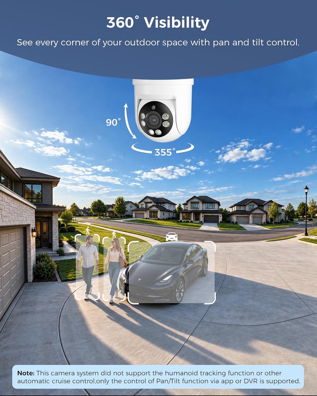 Hiseeu 3K PTZ Wired Security Camera System Outdoor,8PCS 5MP Cameras,1TB HDD