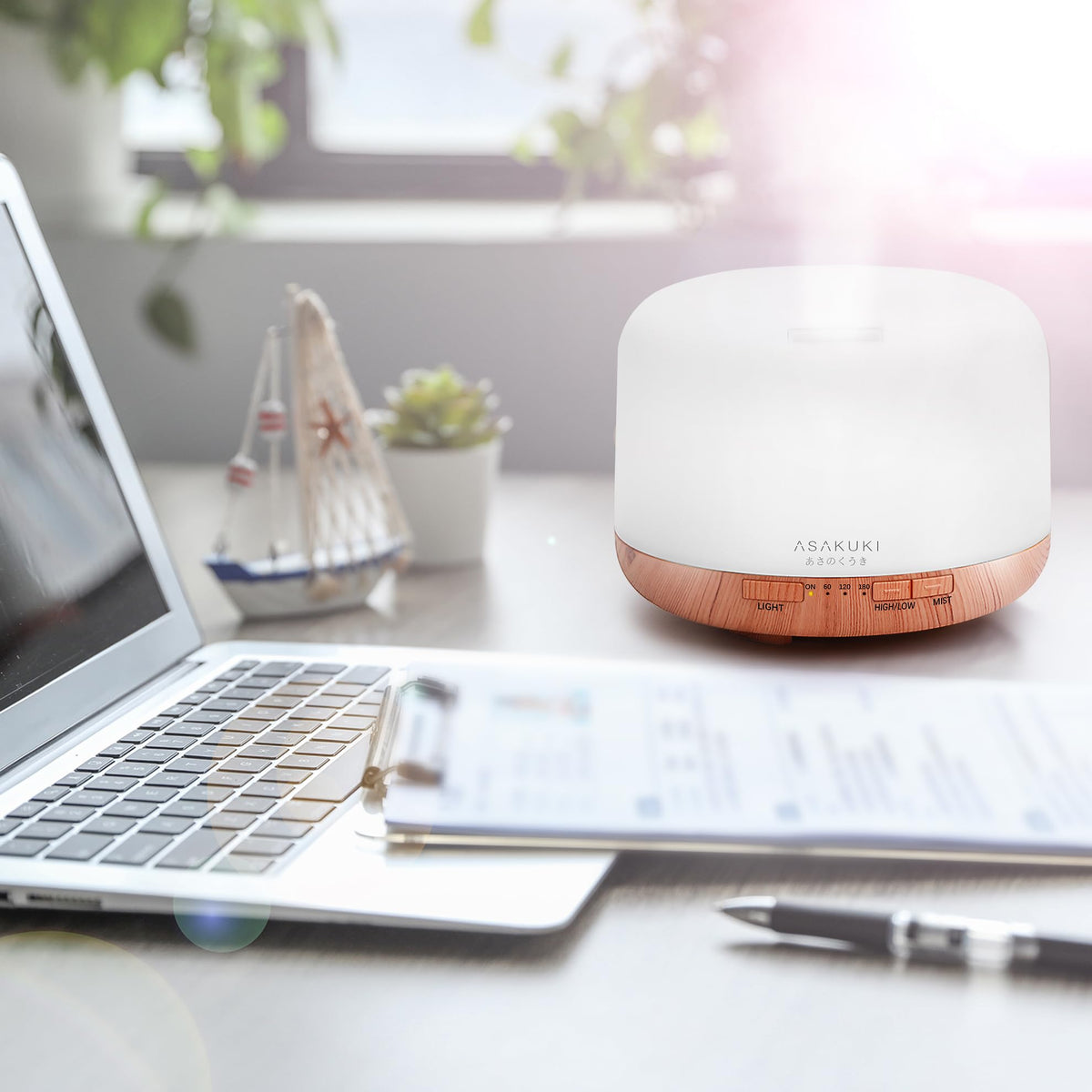 ASAKUKI Essential Oil Diffuser for Home, 500ML Aromatherapy Humidifier