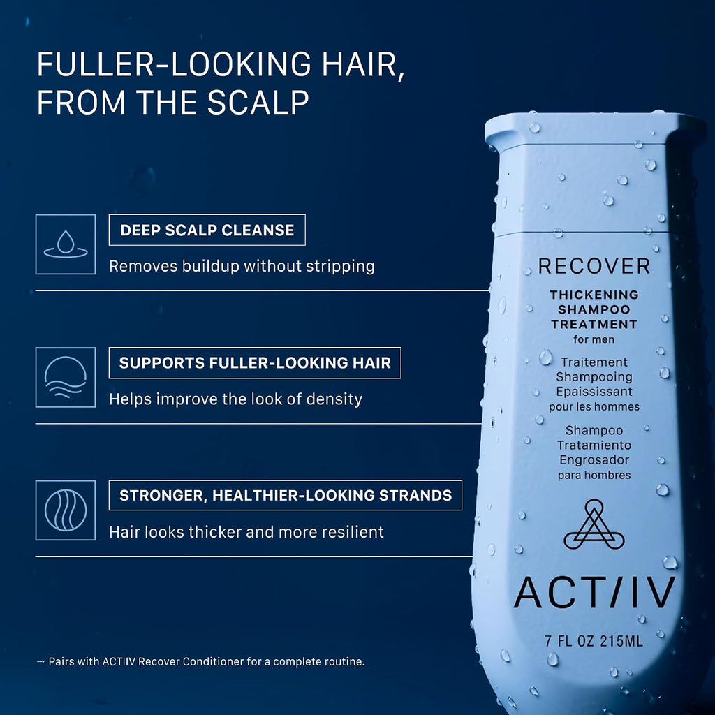 ACTIIV Recover Thickening Shampoo Treatment For Men | For Fuller Hair