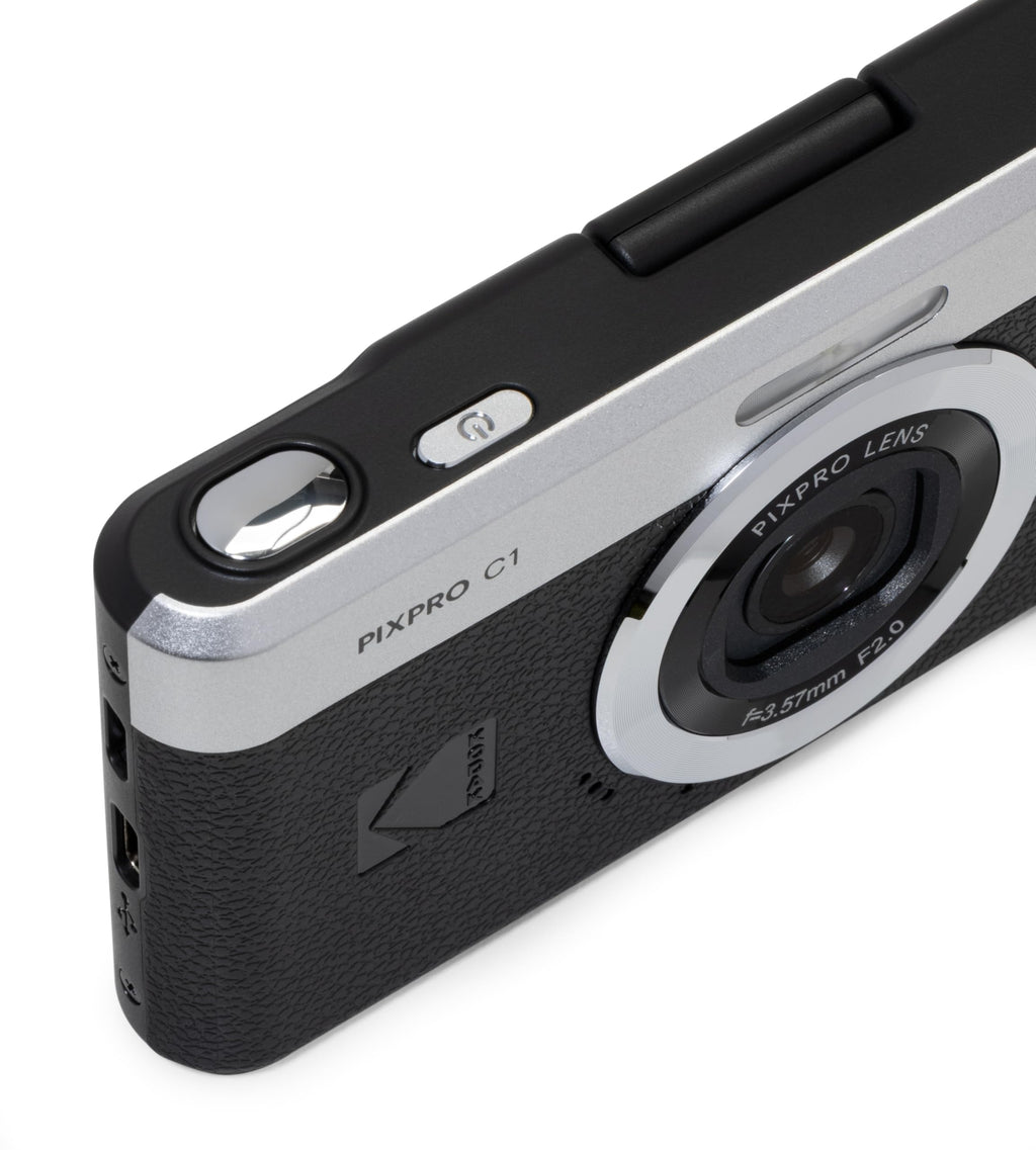 KODAK PIXPRO C1 13MP Compact Digital Camera, 26mm Fixed Lens, Brown