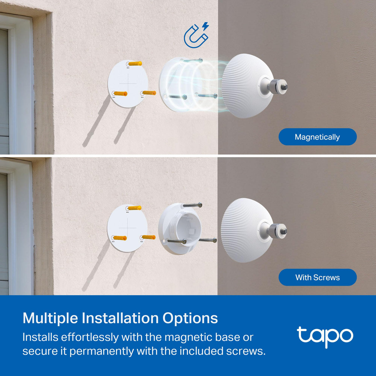 Tapo MagCam 2K+ Security Camera Wireless Outdoor, Battery Powered, C425