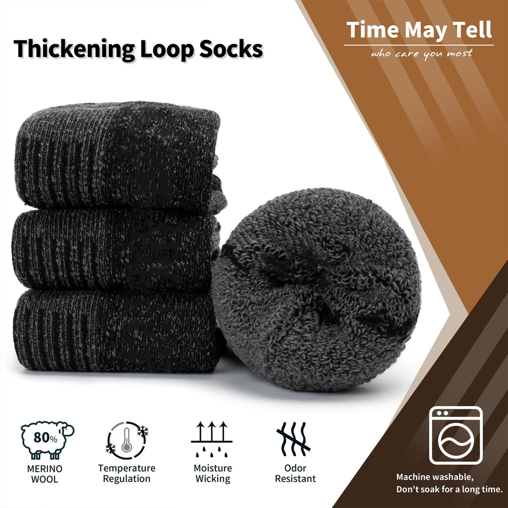 Merino Wool Socks for Men & Women, Thermal Warm Winter Socks