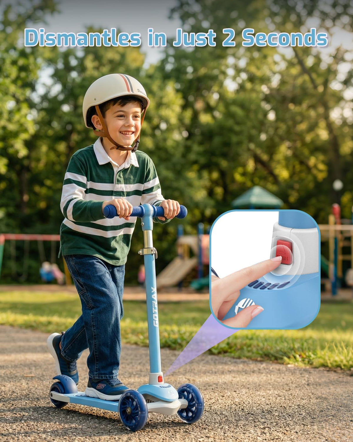Gotrax KS1 Kids Kick Scooter, 3 Wheels for Boys & Girls 2-8, Gifts