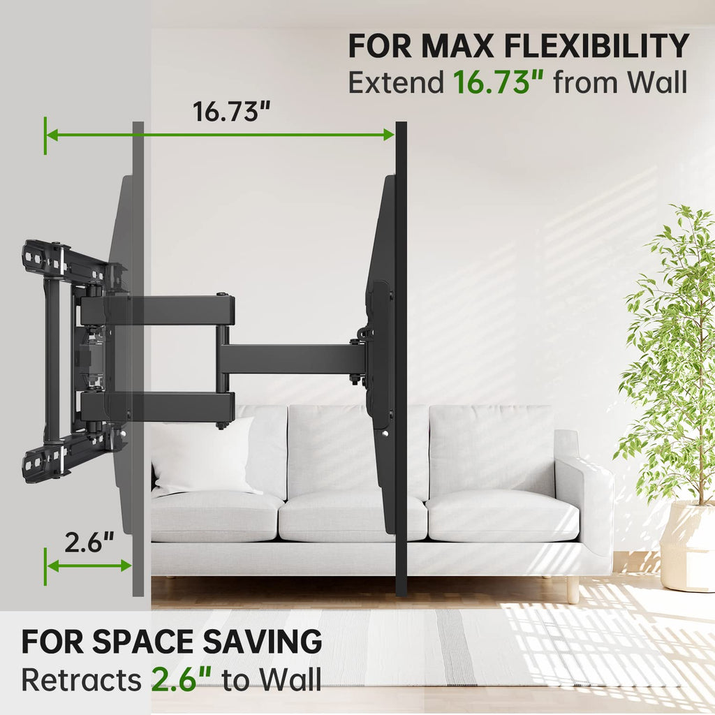 USX MOUNT Full Motion TV Wall Mount for Large TVs 42-97 Inch up to 150 lbs