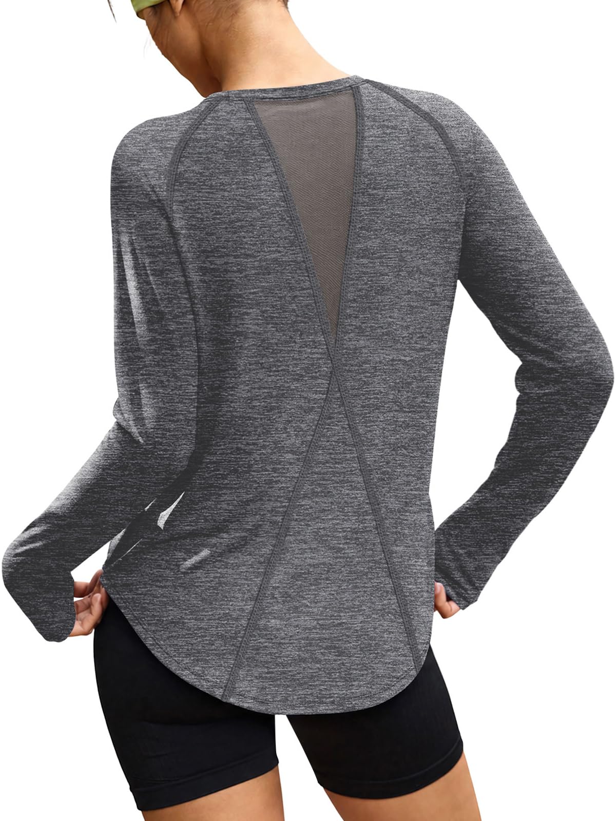 Workout Tops for Women Long Sleeve Shirts Fall Tops Gym Clothes