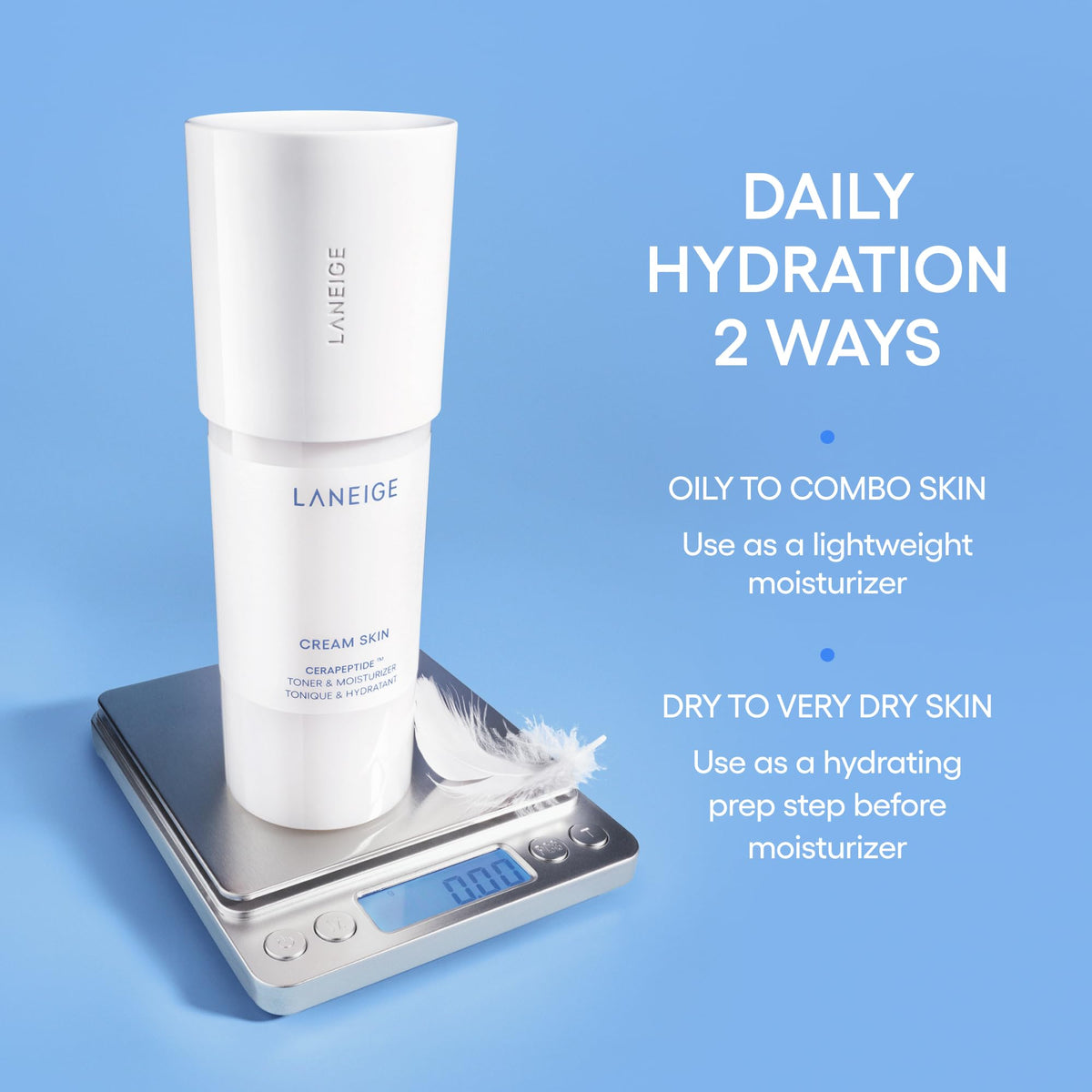 LANEIGE Cream Skin Face Hydrating Milky Toner | Korean Toner & Moisturizer