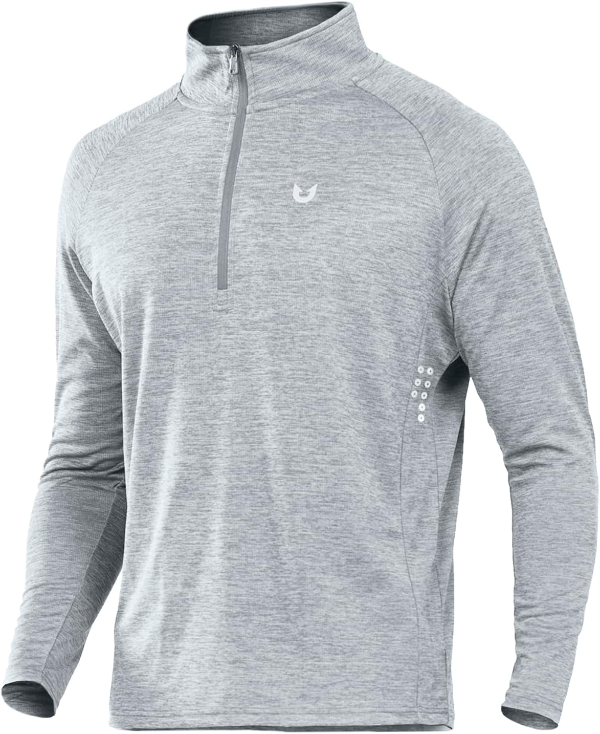 NORTHYARD Men's Quarter Zip Pullover Athletic Running Shirts Long Sleeve