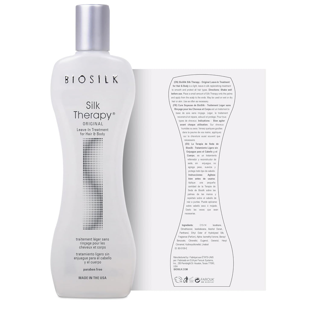 BioSilk Silk Therapy Original, Leave-In Hair Treatment, 2.26 Oz