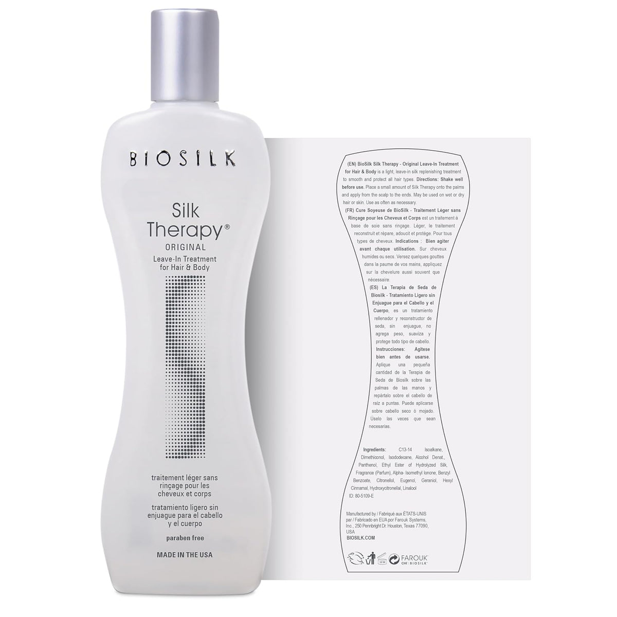 BioSilk Silk Therapy Original, Leave-In Hair Treatment, 2.26 Oz