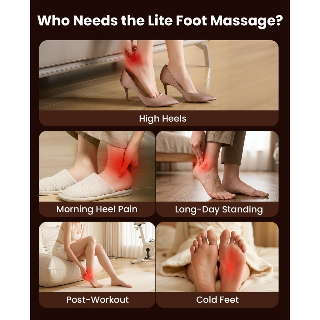 BOB AND BRAD Foot Massager Machine with Heat, FSA Eligible HSA Shiatsu Foot Massager for Plantar Fasciitis & Neuropathy with Kneading & Compression, Cordless Remote Control, Gift for Family, Size 14