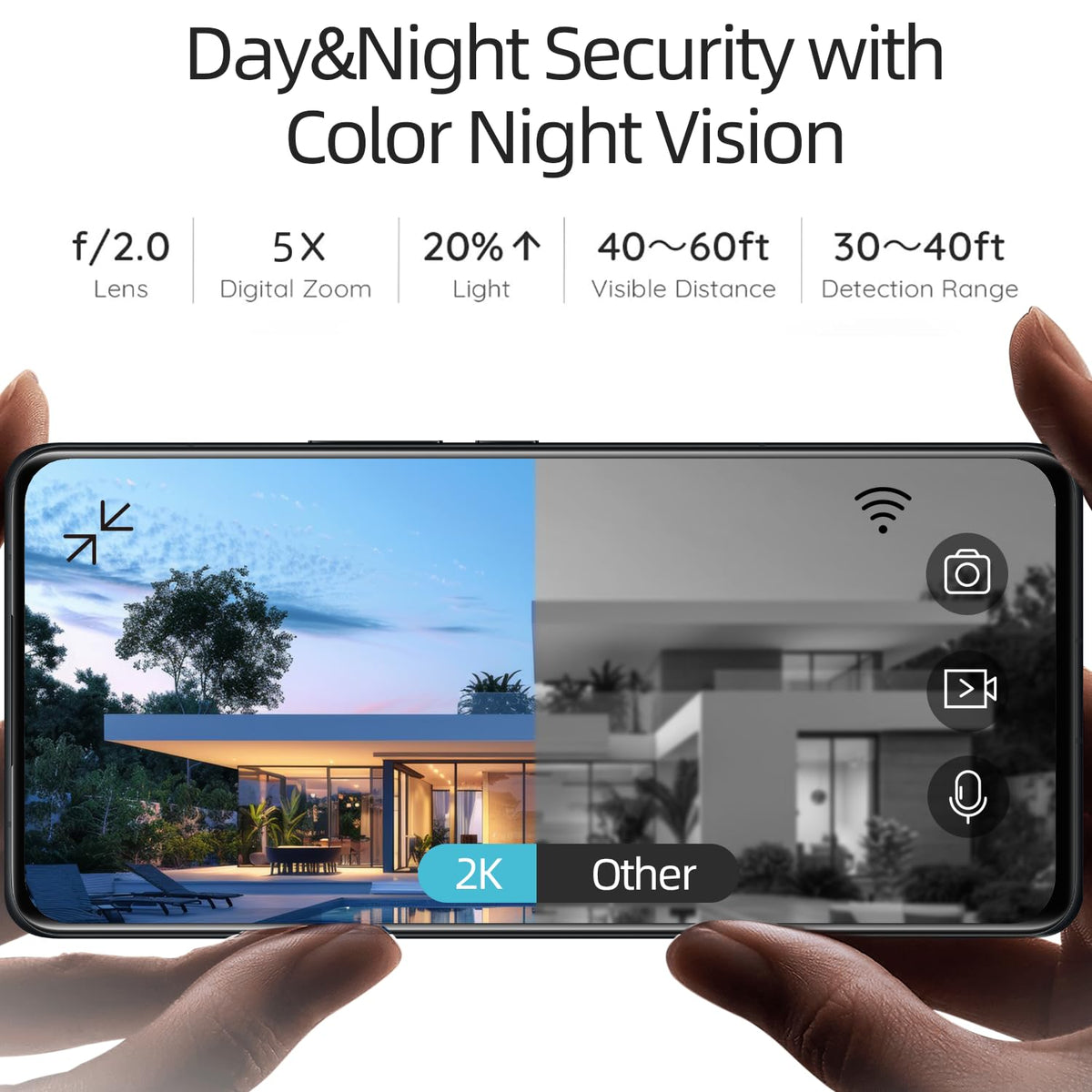 Rraycom 5G/2.4G Security Cameras Wireless Outdoor,4Pack Cameras System