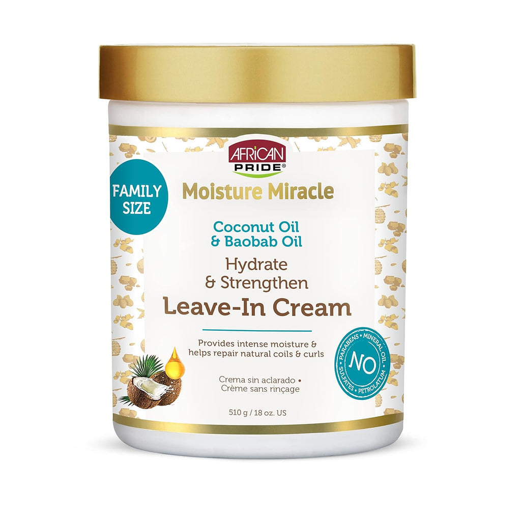 African Pride Moisture Miracle Leave-In Cream, 18 Oz