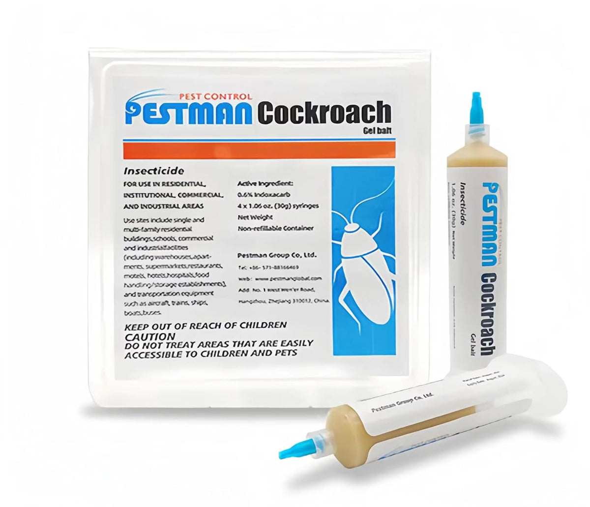 100% Original Cockroach Gel Bait, 30g Games, with Syringe Applicator, Roach Bait Effective Roach Killer, Child and Pet Safe Easy-toUse Household SBC, one 30g Tube with 1 Plungers and 1 Taps