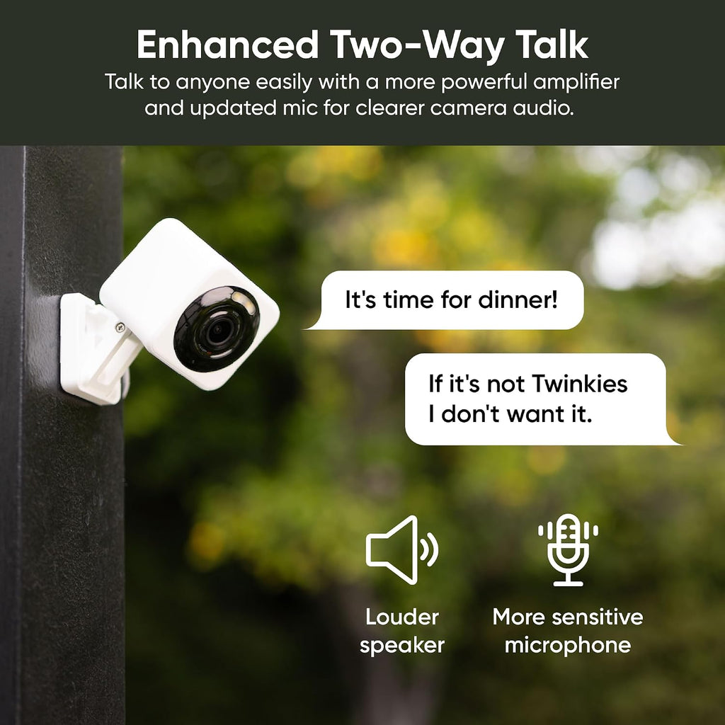 WYZE Cam v4, 2.5K Indoor/Outdoor Security Camera, Color Night Vision, White