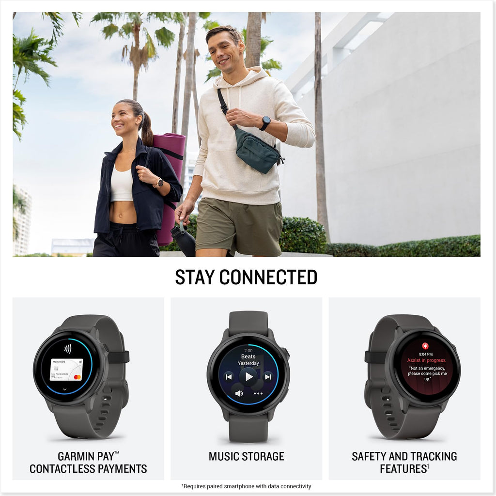 Garmin vívoactive® 6, Health & Fitness GPS Smartwatch, 42mm, Slate