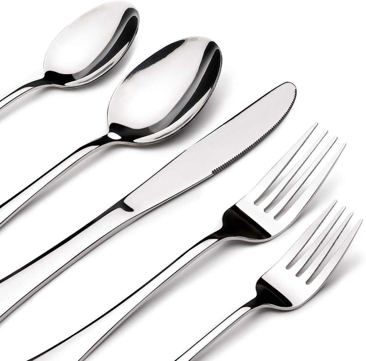 Silverware Set for 8, 40 Piece Stainless Steel Flatware Utensil Cutlery Set