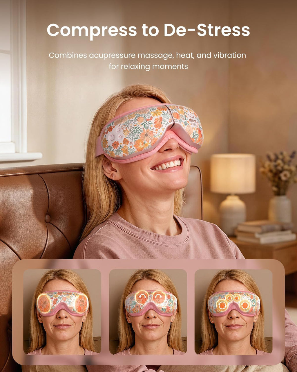 RENPHO Eyeris 1 Eye Massager with Heat, Heated Massage Eye Mask